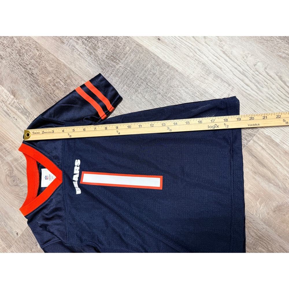 NFL Team Apparel Chicago Bears Justin Fields 1 Kids Jersey Navy Blue XS 4/5 - Picture 4 of 5